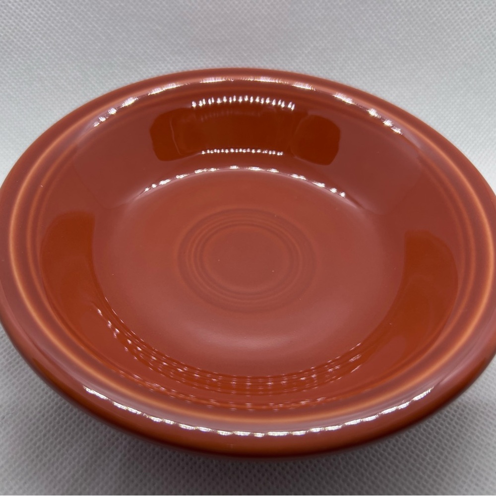 Fiestaware 6 oz fruit bowl. Post 86 retired color Paprika like new